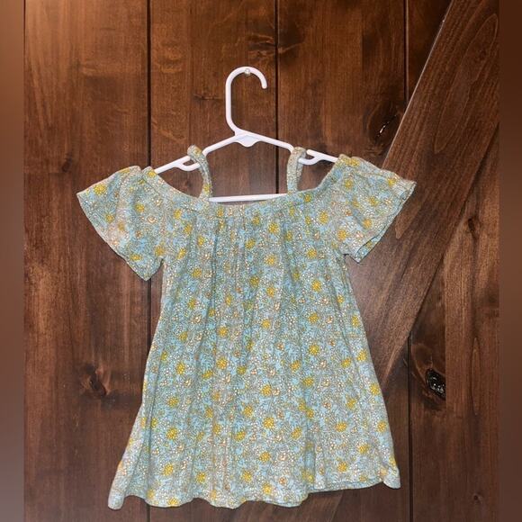 Old Navy Toddler Girl 18-24 Months Open Shoulder Multicolor Flower Dress - Picture 1 of 1